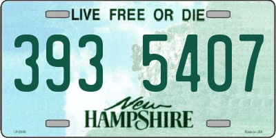 NH license plate 3935407