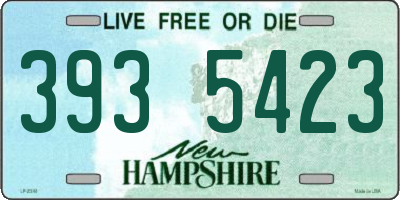 NH license plate 3935423