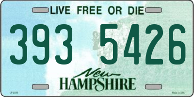 NH license plate 3935426