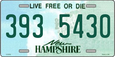 NH license plate 3935430