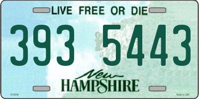 NH license plate 3935443