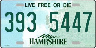 NH license plate 3935447