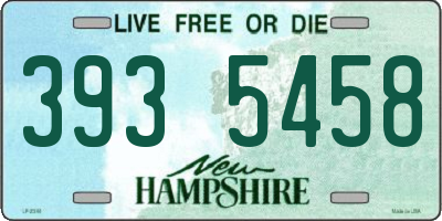 NH license plate 3935458