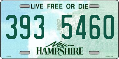 NH license plate 3935460