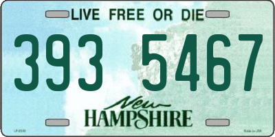 NH license plate 3935467