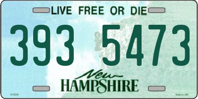 NH license plate 3935473