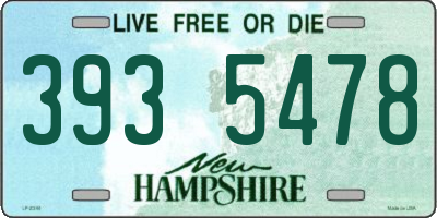 NH license plate 3935478
