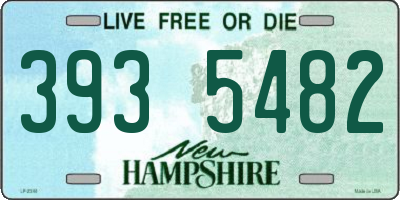 NH license plate 3935482