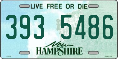 NH license plate 3935486
