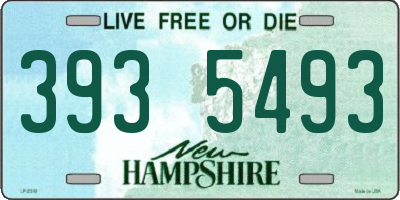 NH license plate 3935493