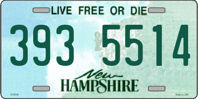 NH license plate 3935514