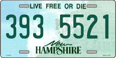 NH license plate 3935521