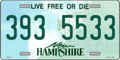 NH license plate 3935533