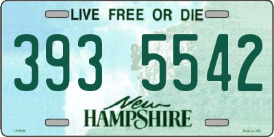 NH license plate 3935542