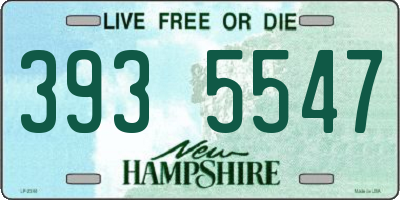 NH license plate 3935547
