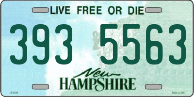 NH license plate 3935563