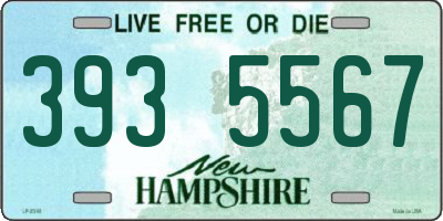 NH license plate 3935567