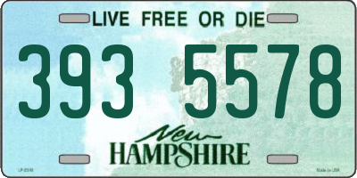 NH license plate 3935578