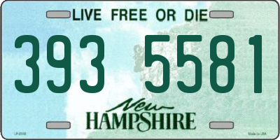 NH license plate 3935581