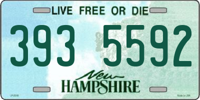 NH license plate 3935592