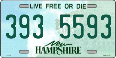 NH license plate 3935593