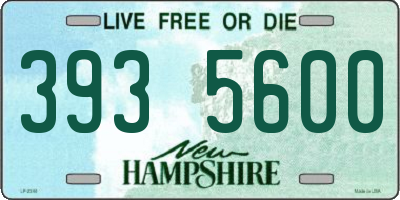 NH license plate 3935600