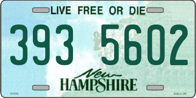 NH license plate 3935602