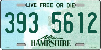 NH license plate 3935612