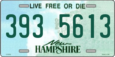 NH license plate 3935613