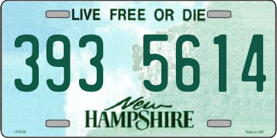 NH license plate 3935614