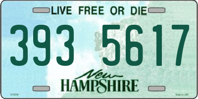NH license plate 3935617