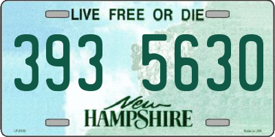 NH license plate 3935630