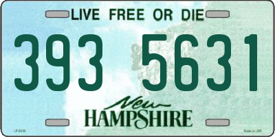 NH license plate 3935631