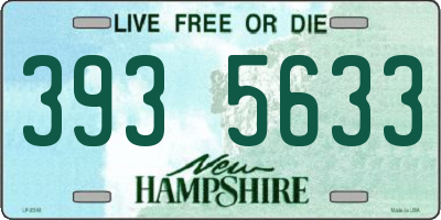 NH license plate 3935633