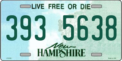 NH license plate 3935638
