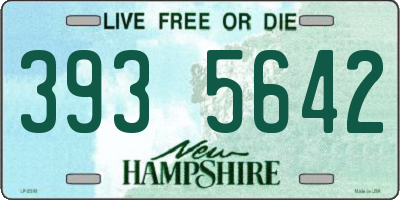 NH license plate 3935642