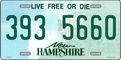 NH license plate 3935660