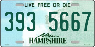 NH license plate 3935667