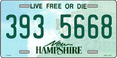 NH license plate 3935668