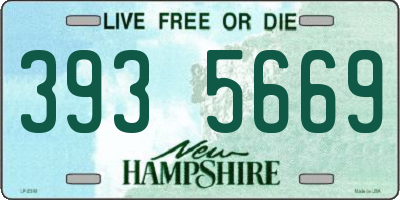 NH license plate 3935669