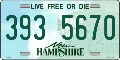 NH license plate 3935670