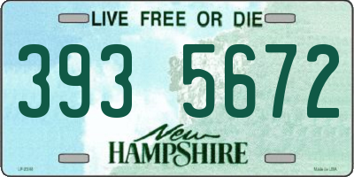 NH license plate 3935672