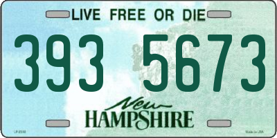NH license plate 3935673