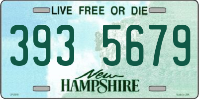 NH license plate 3935679