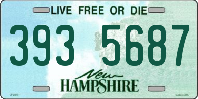 NH license plate 3935687