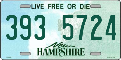 NH license plate 3935724