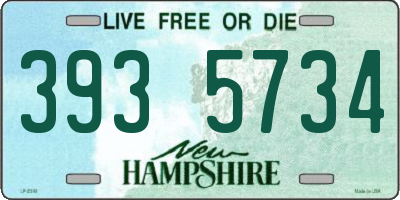 NH license plate 3935734