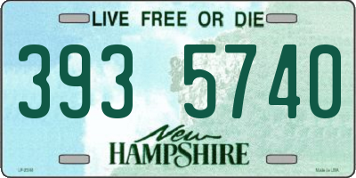 NH license plate 3935740