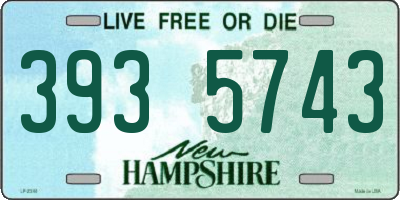 NH license plate 3935743