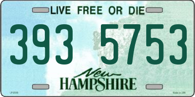 NH license plate 3935753